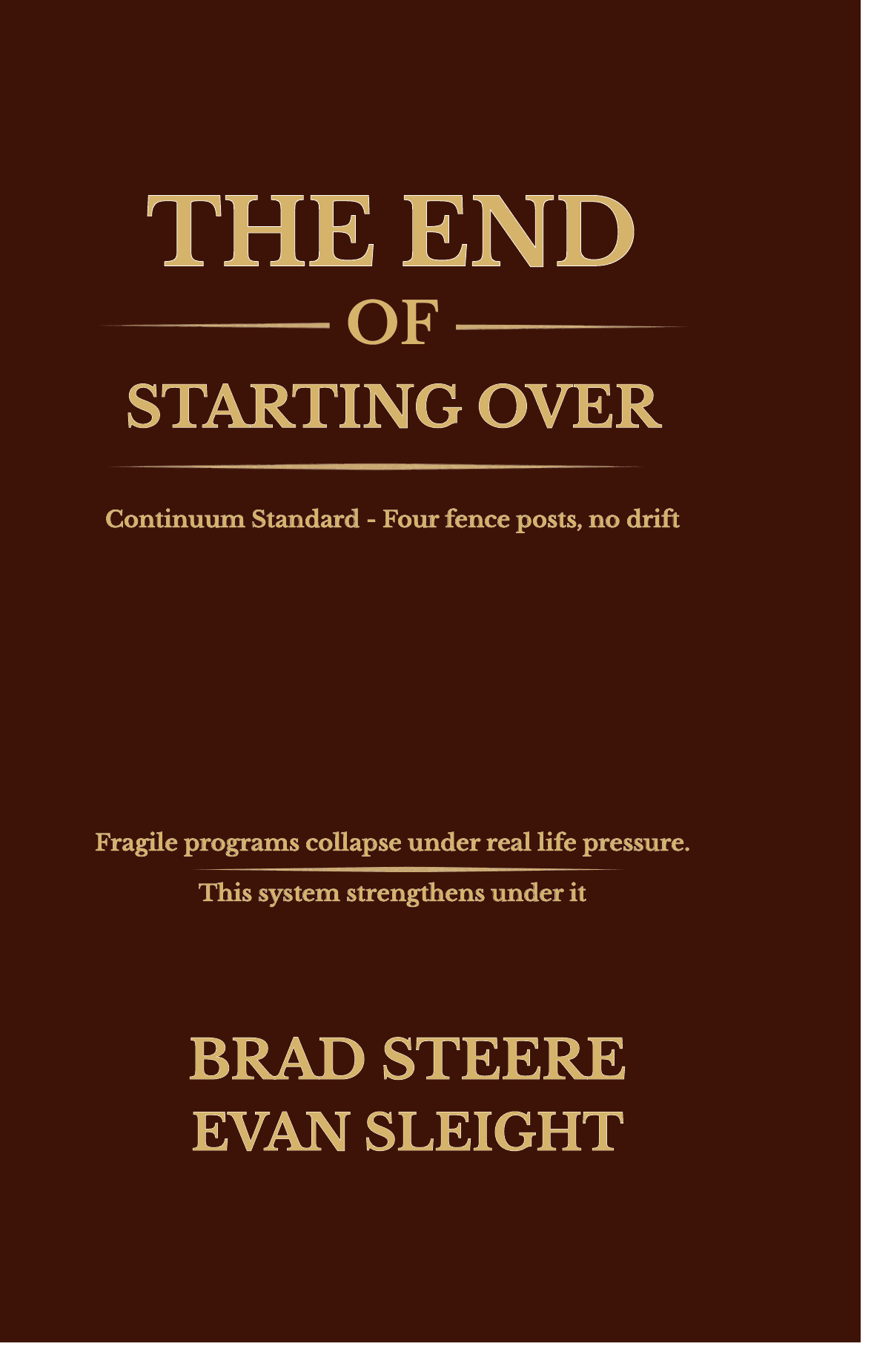 The End of Starting Over book cover